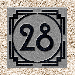 Granite House sign in relief 30 cm x 20 cm